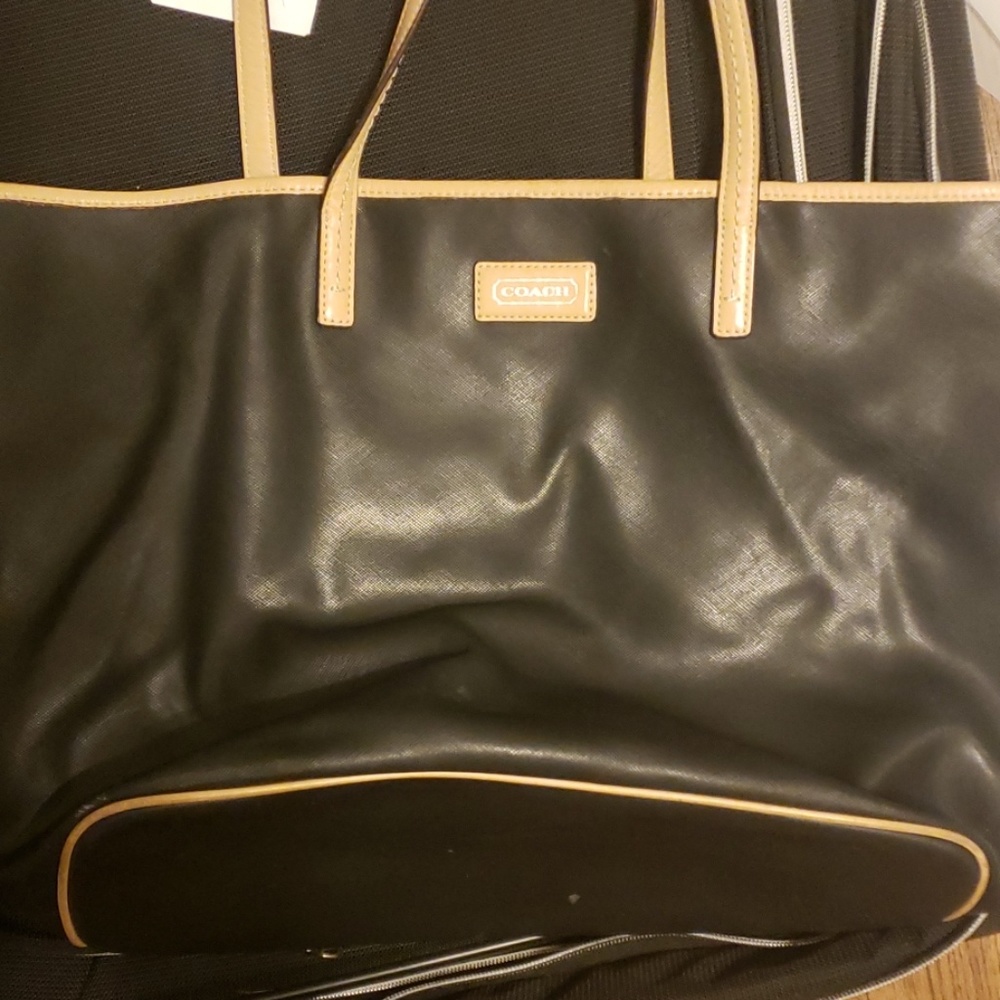 Coach park metro leather tote